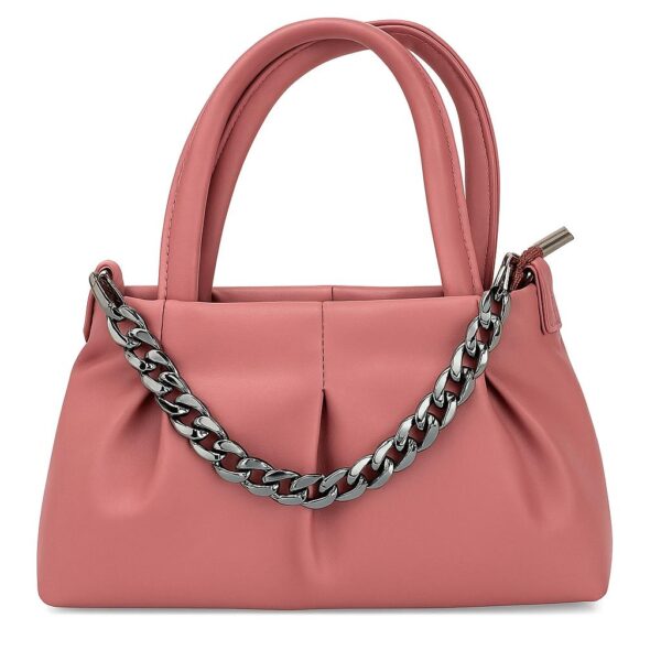 Pink Handbag with Chain