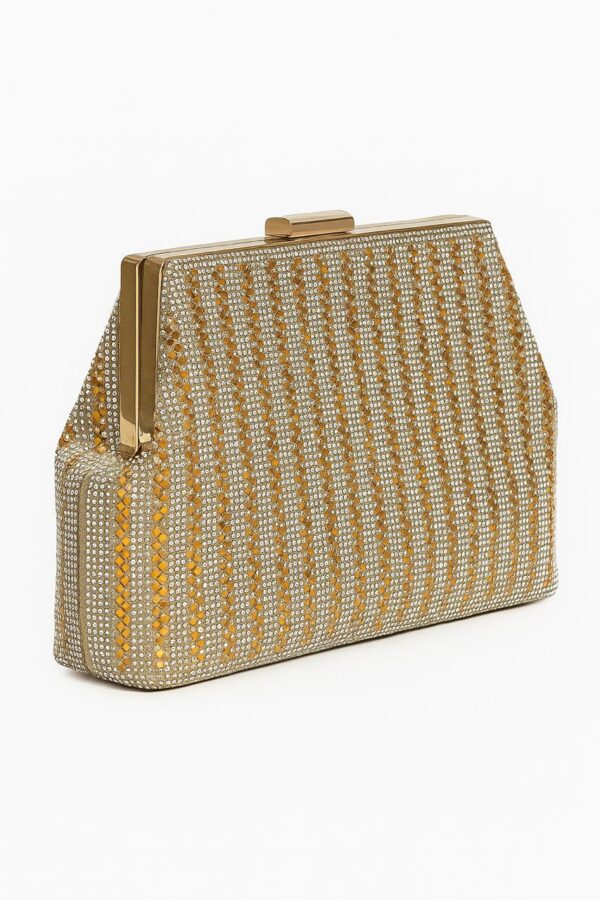 Gold Crystal Evening Clutch